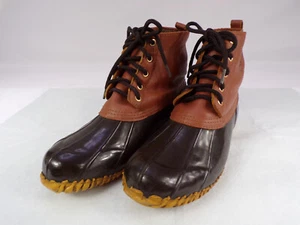 Vintage Pro Line Fleece Lined Duck Boots Men 12 Rubber Lowers Sole Hunt Work B25 - Picture 1 of 9