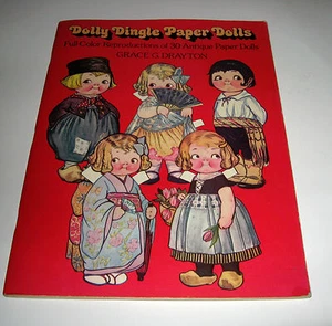 Dolly Dingle Paper Dolls by Grace G. Drayton (1978, Paperback) 30 Uncut - Imagen 1 de 6