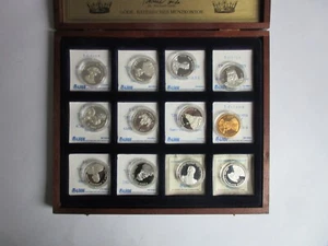 Deutsche Fürsten und Könige Silbermünzen (999 er Silber Spiegelglanz), 12 Stück - Picture 1 of 8