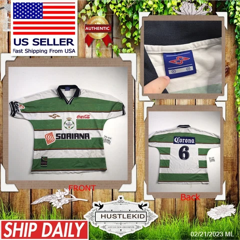 RARE Vintage Official Corona 6 Soriana SANTOS LAGUNA Soccer Jersey Futbol Men XL Cover