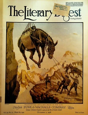 Literary Digest Magazine December 7 1918 Mormons Spanish Flu - Image 1 of 4