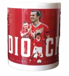 GARETH BALE SOUVENIR MUG THANK YOU DIOLCH WALES x9 JOB LOT - Picture 1 of 3
