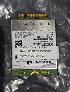 HP Fibocom L850-GL WWAN HP IT4210 LTE/HSPA+ con GPS M.2 L15398-001 917822-002 - Imagen 1 de 1