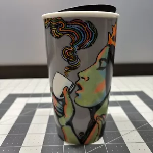 Starbucks Psychedelic Color Siren Sipping Espresso From Demitasse Mug Kaffee Tee - Bild 1 von 17