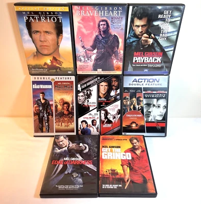 13 MEL GIBSON MOVIES (DVD Lot) Action Adventure Crime Drama Thriller - Image 1 of 4
