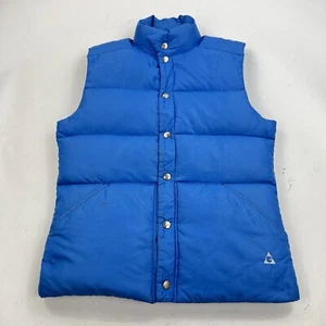 Vintage Gerry Down Puffer Vest Made USA Blue Snap Size Small - Picture 1 of 10