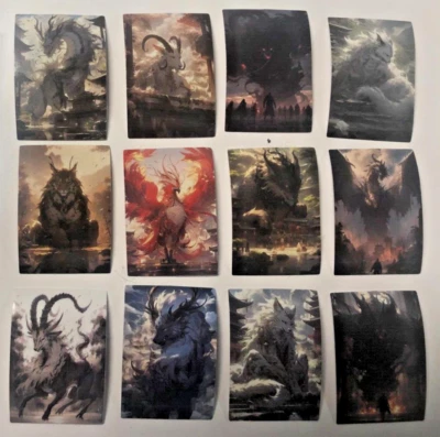 Lote de pegatinas de juego de teléfono impermeables de criatura de fantasía Fantastic Beast #D (12) Foto 1 de 4