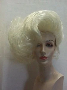 ELITE BRAND WIGS! SHORT STRAIGHT WAVY RETRO 50s GLAM SIDE FLIP BIG VOLUME TEASED - Picture 1 of 11