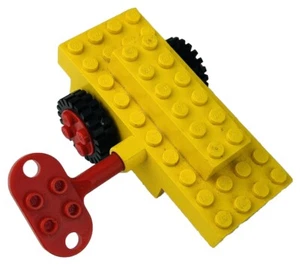 LEGO VINTAGE Motor de Cuerda (890) y Llave PROBADO - Imagen 1 de 4
