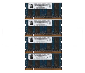 DDR2 8 GB RAM 4X 2 GB PC2-6400 (DDR2-800) 800Mhz SO-DIMM Laptop Memory NON-ECC - Picture 1 of 6