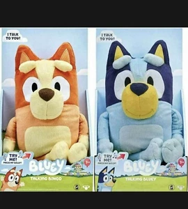 NEW 12" Bluey & Bingo Talking Plush SET - 9 Phrases & Sings - SHIPS NOW - Picture 1 of 1
