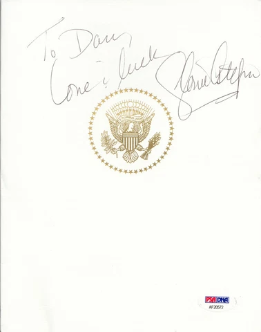 Gloria Estefan Signed White House Menu Jacket PSA/DNA Certified (A8074) Cover