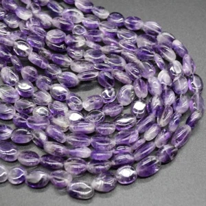 Amethyst Pebble Tumbled stone Nugget Beads - 8mm-12mm, for Jewellery Making - Picture 1 of 2