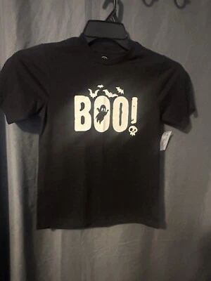Wonder Nation Boys Short Sleeve Halloween Graphic T-Shirt Black M (8) - Image 1 of 4