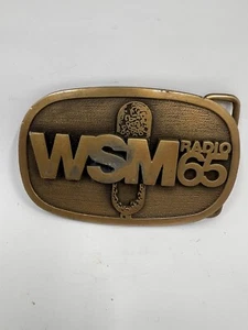 WSM 65 Radio Belt Buckle - Heavy & Solid - Hit Line USA - Picture 1 of 2
