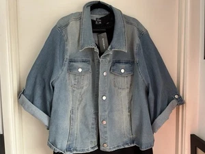 NEW AUTOGRAPH SoHo Cropped Denim Jacket Size 30 Original RRP $129.99 Stretch - Picture 1 of 7