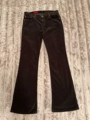 AG Adriano Goldschmied Pants Angel Bootcut Corduroy Pants Black Womens Size 32 R - Image 1 of 4