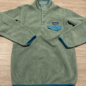 Patagonia Lightweight Synchilla Snap T Pullover Fleecepullover grün Damen XS - Bild 1 von 7