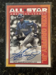 2025 Topps Series 2 Ken Griffey Jr 4/25 On Card Auto 1990 Topps ALL STAR - Picture 1 of 2