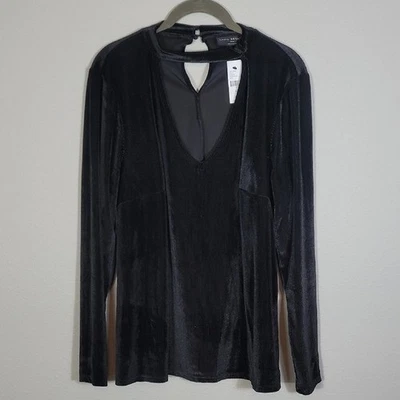 Gargantilla gótica bruja negra grande de terciopelo Lane Bryant talla 14/16 cuello años 90 nueva con etiquetas Foto 1 de 4