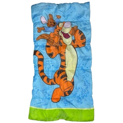 Vintage Disney Tigger Roo Kid Youth Sleeping Slumber Sleepover Bag Lightweight - Image 1 of 4