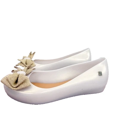 Mini Melissa Ultragirl Dulce Plano en Beige Nacarado Niñas Talla 3 Foto 1 de 4