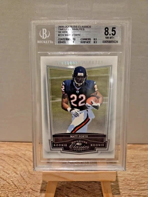 2008 Donruss Classics Timeless Tributes Silver Matt Forte Rookie /100 BGS 8.5 - Image 1 of 2