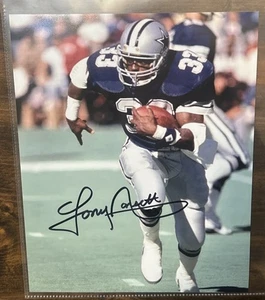 Tony Dorsett Dallas Cowboys foto autografata 8x10 #33 H.O.F. Legend NFL ORGNL - Foto 1 di 6