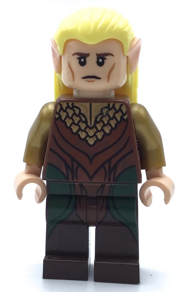 LEGO - Legolas - Bata marrón rojiza y dorada - Minifigura del Señor de los Anillos Foto 1 de 1