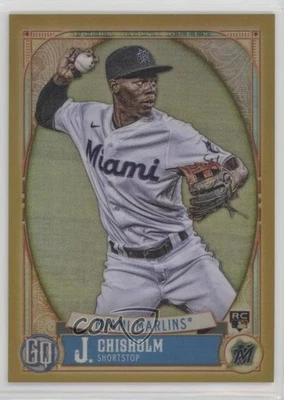 2021 Gypsy Queen Box Topper Chrome Gold Refractor 50/50 Jazz Chisholm Rookie RC - Image 1 of 3
