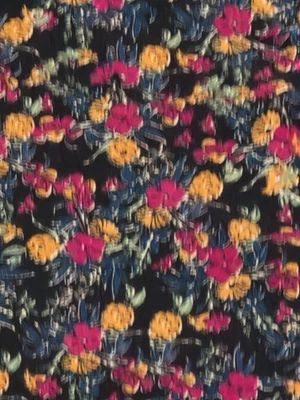 Lularoe TC Leggings- NWOT-Geometric Floral Print- Black, Maroon, Orange, Green - Image 1 of 3