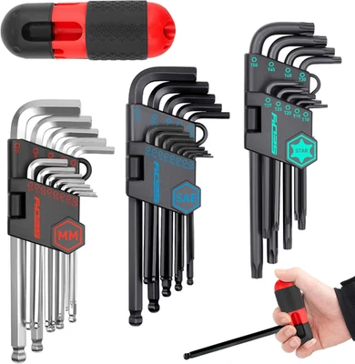 36-Pieces Ultimate Allen Wrench Set, Premium Hex & Torx Key Set, SAE & Metric He - Image 1 of 4