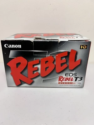 Canon EOS Rebel T3 / Digital SLR Camera - Black,  EF-S 18-55 IS II Kit Tested - Image 1 of 4