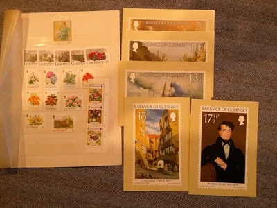 Small Collection of Guernsey Un Mounted mint stamps and a set of PHQ cards - Image 1 of 4