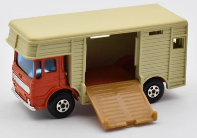 Matchbox Superfast MB17 Horse Box Truck rosso-arancione. Lesney England - Immagine 1 di 4