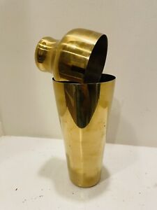 Viski Gold Plated Cocktail Shaker 25 Oz Drink Mixer