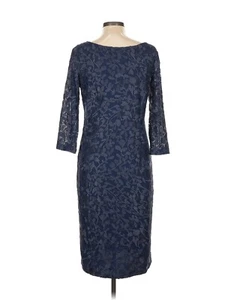 J S Collections Navy Lace Dress, Size 16 - Picture 1 of 5