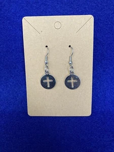 Cross Shaped Earrings - Picture 1 of 1