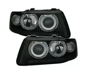 set ANGEL EYES headlights for AUDI A3 8L 2000 2001 2002 2003 black VP33 - Picture 1 of 6
