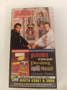 Highlander The Series The Gathering Family Tree VHS Video Cassette Comic Con Ed - Picture 1 of 3