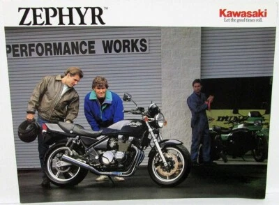 1990 Kawasaki Zephyr Motorcycle Dealer Sales Brochure ZR550-B1 Specs — 第 1/3 张图片