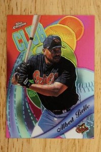 1999 Topps Chrome MLB Insert Card All-Etch ALBERT BELLE Club 40 Rays AE5