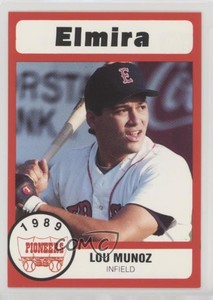 1989 Bill Pucko Elmira Pioneers Lou Munoz #12