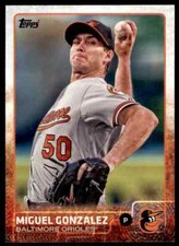 2015 Topps Series 1 Miguel Gonzalez #8 Baltimore Orioles
