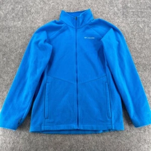 Columbia Youth Blue Fleece Zip Up Jacket Size XL (18/20) - Picture 1 of 13