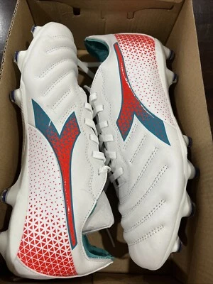 Botines de fútbol Diadora Brasil Elite GR LT W LP12 para mujer 9 blancos terreno firme TF1650 Foto 1 de 4