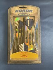 Nodor Steel Tip Darts Advanced Series Metallic Striped Slim Carry Case New