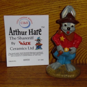 1998 C&S Collectibles Wade England Porcelain Figurine - Arthur Hare Shareriff - Picture 1 of 3