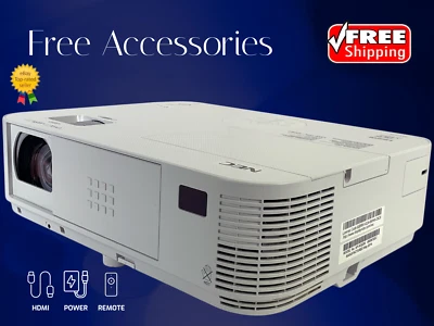 3200 ANSI DLP Projector for Outdoor Movie Nights PC 3D Ready 1080p HDMI Bundle - Image 1 of 4