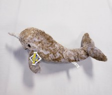 New The Petting Zoo Plush 22” Narwhal Plush Stuffed Animal w/ Iridescent Horn